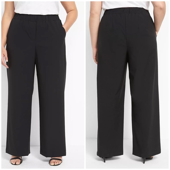 Lane Bryant Pants - New Lane Bryant On The Go Wide Leg Pant In Black Size 26